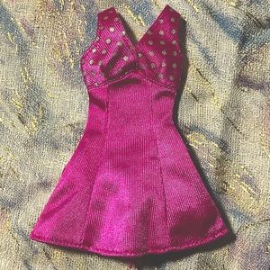 Vintage 90s Genuine Barbie Party Dress Purple Tag